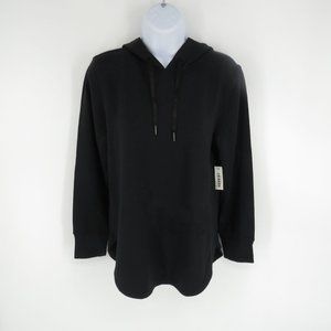 Core10 Women's Black Small Hooded Shirt Round Hem NWT